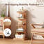 Bibliothèque étagère bibliothèque, 5 tablettes, style Mid-Century