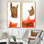 «Christmas Holiday Fancy Santa Claus IV», ensemble de 2 reproductions sur toile