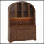 Armoire de cuisine cintrée de 75,8 pouces de hauteur et 55 pouces de largeur avec éclairage DEL et prise de charge-712461352