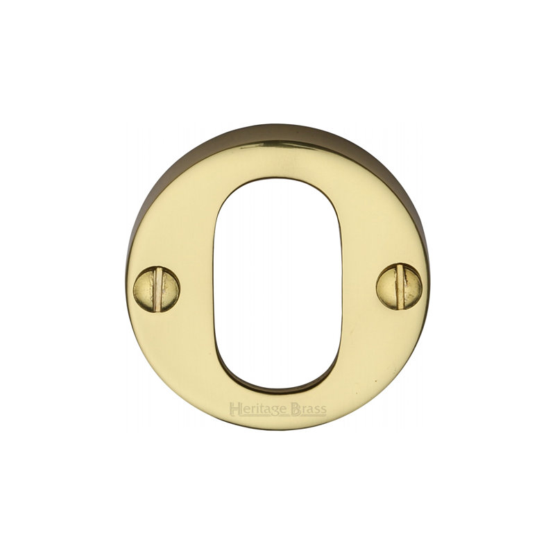 Heritage Brass Heritage Oval Profile Cylinder Escutcheon, Polished Brass
