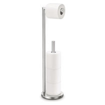 Mdesign Classico Steel Free Standing 3-roll Toilet Paper Holder