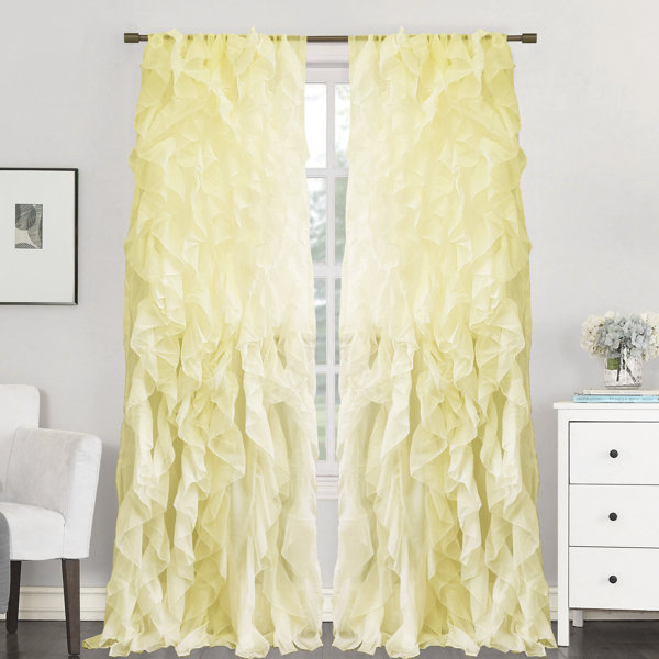 White Romantic Curtains | Wayfair