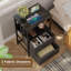 40cm W Metal Bedside Table