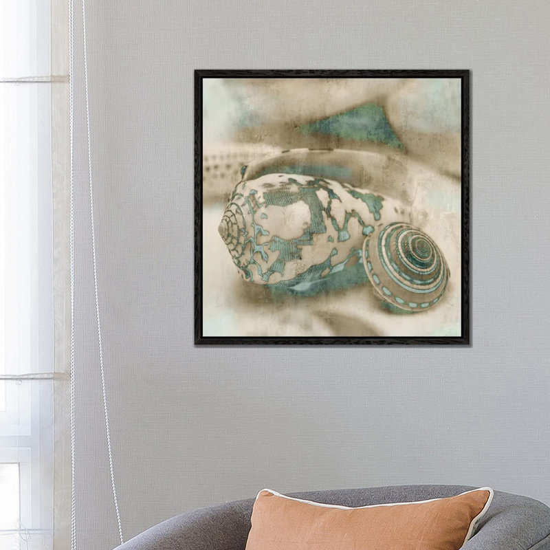John Seba - Print on Canvas, 66.04 cm H x 66.04 cm W, Black Floater Framed