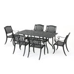 Calisa 6 - Person Patio Dining Set with Rectangular Table