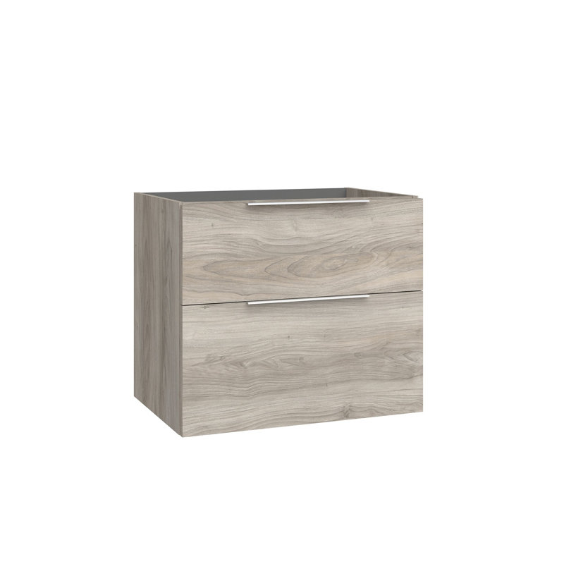 Dalia 27.1" Wall Mounted Single Vanity Base Only, Grey Pine