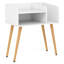 Table de bout moderne George Century avec tablettes ouvertes-506270949