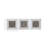 Silver Glass Metal Embossed Floral Home Wall Decor with Layered Mirror Frames