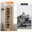 Armoire à chaussures à 9 niveaux avec tablettes ouvertes amovibles-1782327080