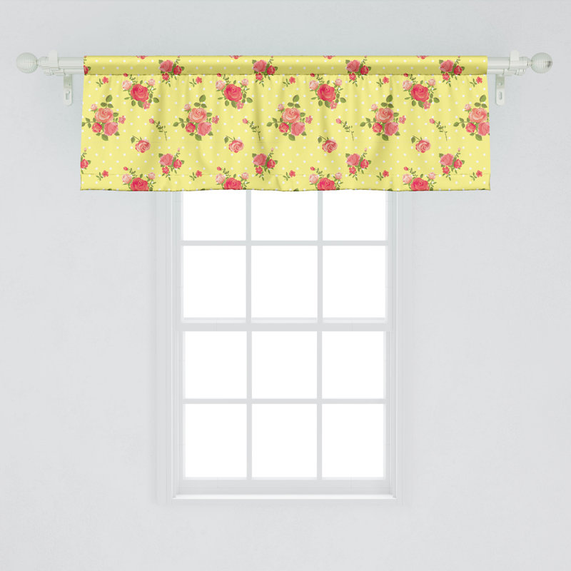 Ensemble de 2 cantonnières Ambesonne Rose, L 54 po x L 18 po