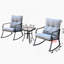 Ensemble de chaise à bascule et fauteuil TEAPOY gris moyen-149052092