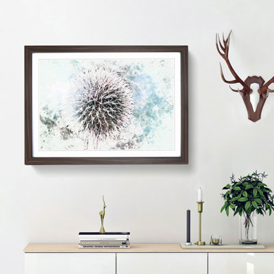 Globe Thistle - Picture Frame Painting Print