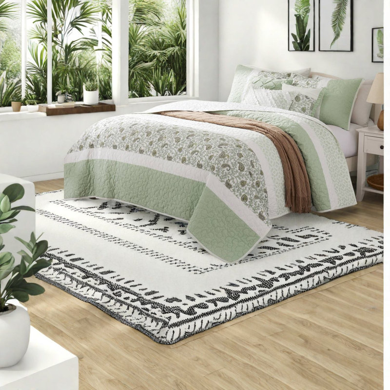 Cotton Bedding Sets With Rustic Farmhouse Style For Home Decor