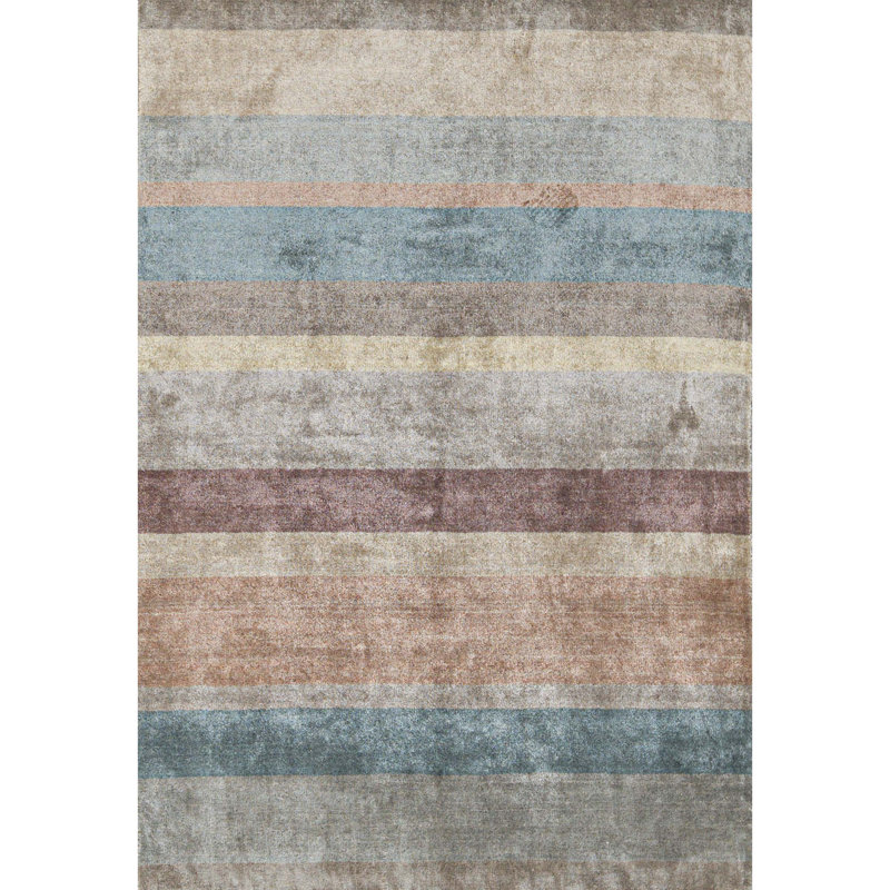 Gabbeh Wool Striped Area Rug