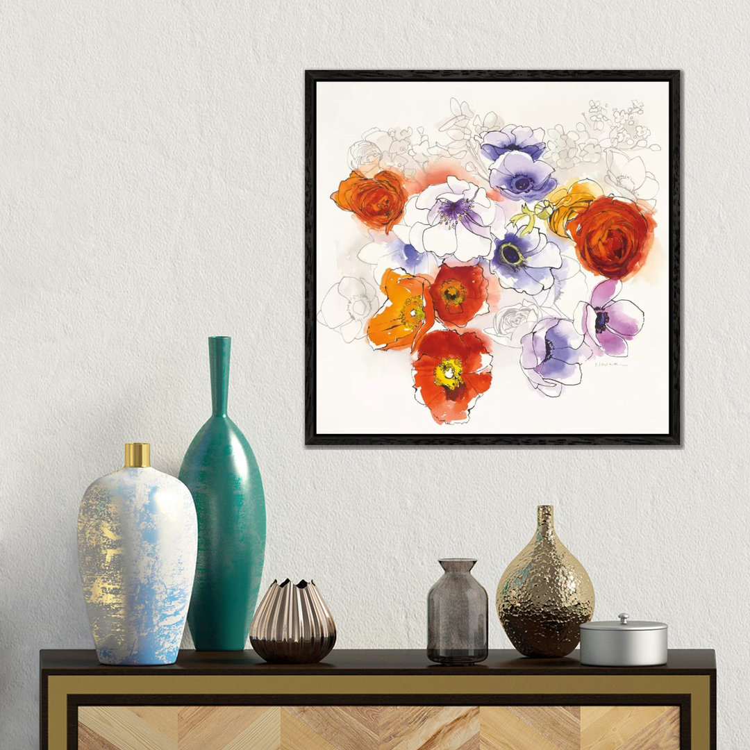 Frühlingsblumen von Shirley Novak - Galerie-Giclée auf Leinwand