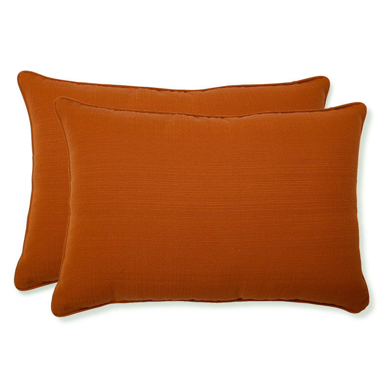 Cinnabar Outdoor Reversible Throw Pillow, 5" H x 16.5" W x 24.5" D