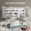 Miroir à pharmacie encastré ou en saillie 60 po x l 30 po avec 3 tablettes réglables et éclairage DEL-463437238
