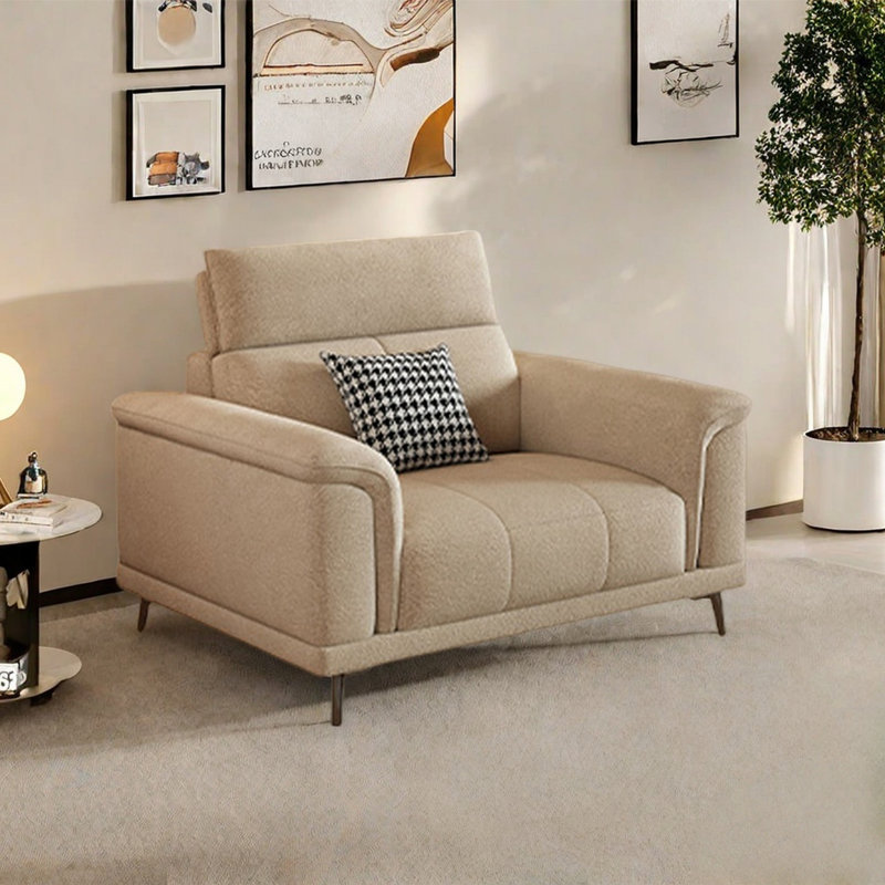 Modern and simple straight-row sofa