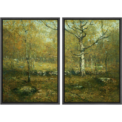Auvent de forêt enchantée, rustique, doré, nature sauvage, illustrations, décor rustique