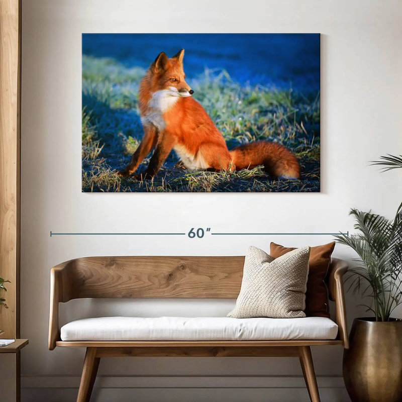 Brampt Regal Red Fox, 32" H x 48" W