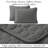 Southshore Fine Linens Southshore Essentials Quilt Set in Slate, Double-Brushed Microfiber Oversized Embroidered Lightweight Quilt with 2 Standard Pillow Shams, Full / Queen-879174325-879213757