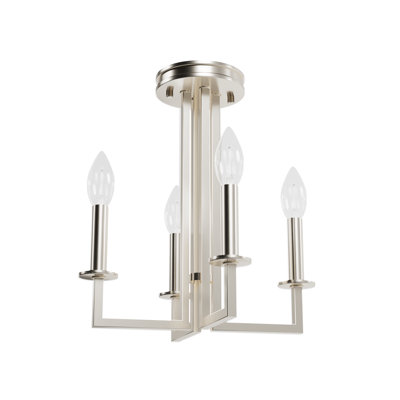 Lustre classique à 4 lumières de style bougie