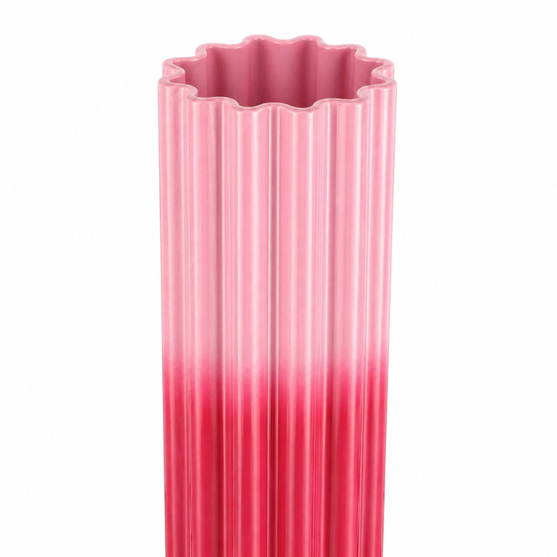 Vase de plancher en céramique Galnuet, Rose clair / rose