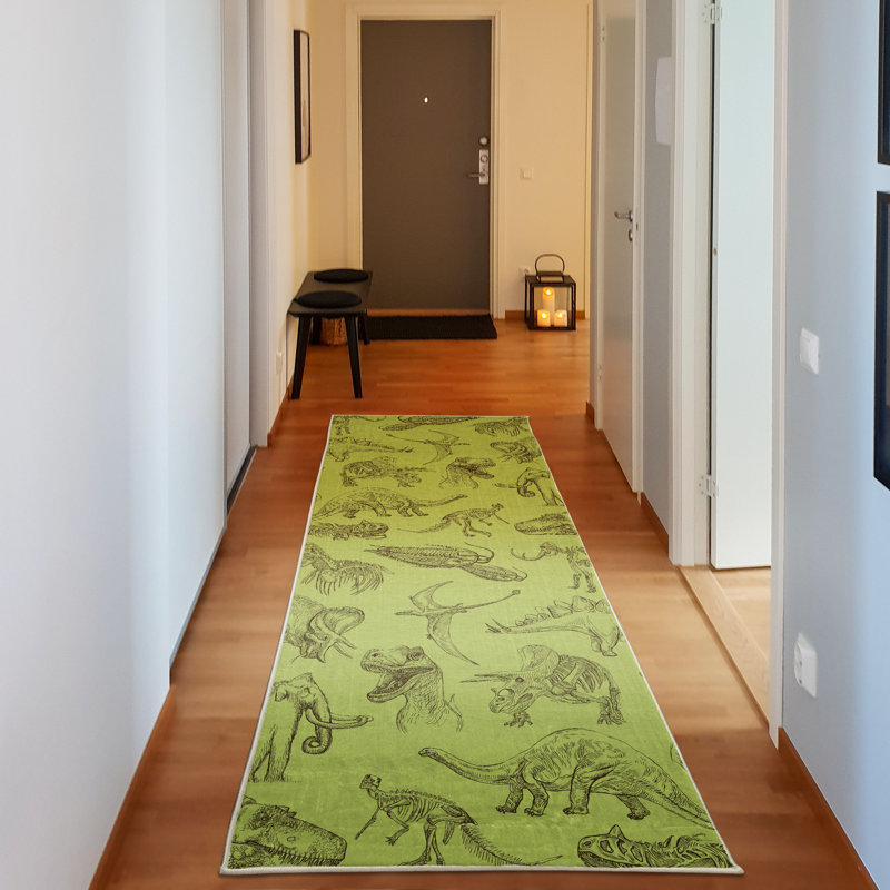 Tapis décoratif en fibres de polyester à haute densité Cliffage, Tapis de couloir 2 pi 5 po x 7 pi 5 po