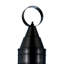 Lampadaire d'extérieur 1 lumière de 17,5 po de hauteur Guilain - noir