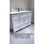 Meuble-lavabo autoportant 48 po avec 4 portes à fermeture douce et 4 tiroirs 48 po