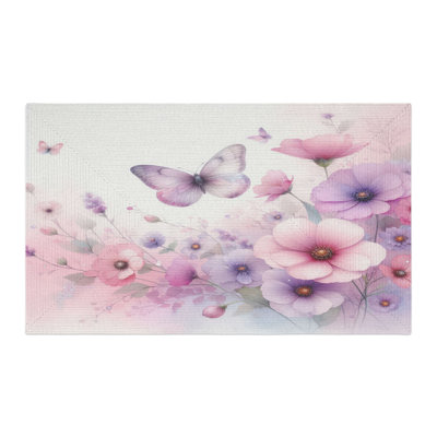 Tapis tressé Butterfly Bloom
