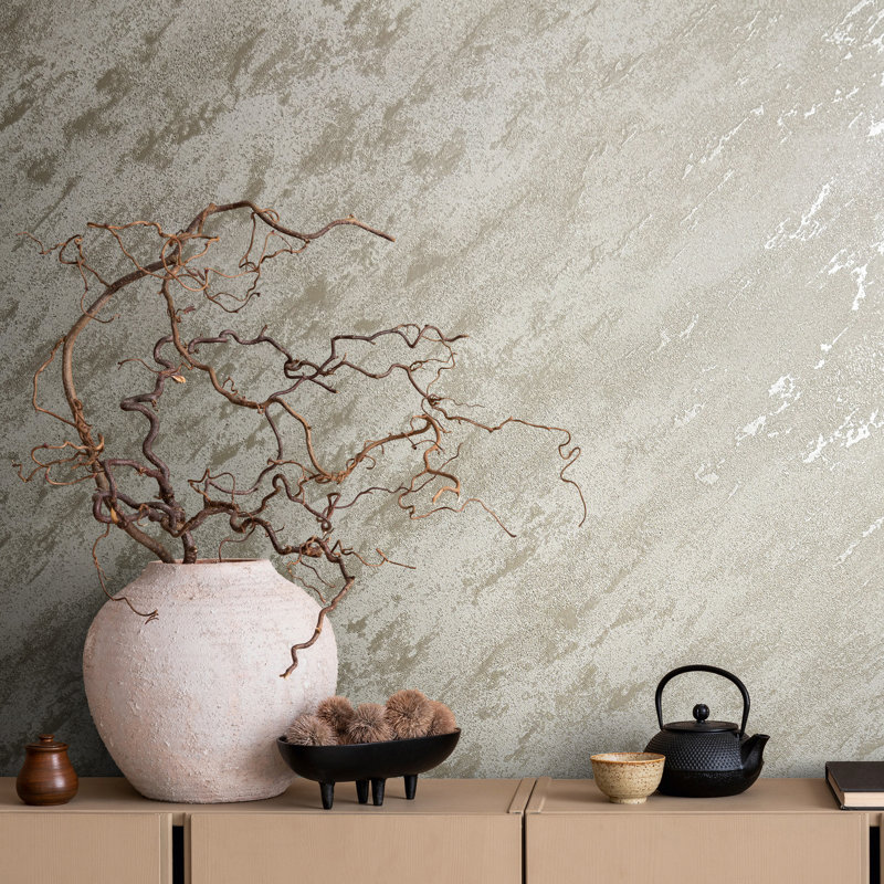 Eclectic 33cm x 70cm Semi-Gloss Wallpaper Roll, White