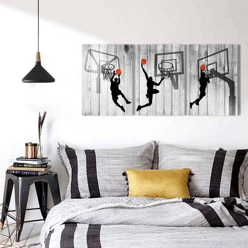 3 Piece Wrapped Canvas Print, 60 cm H x 40 cm W