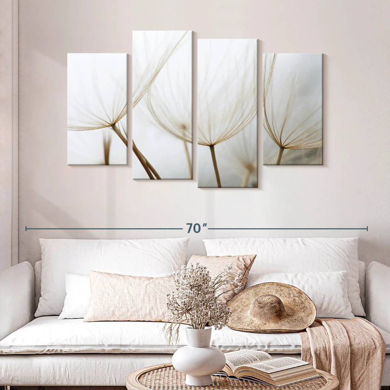 Pissenlit blanc Harnek, H 32 po x l 52 po