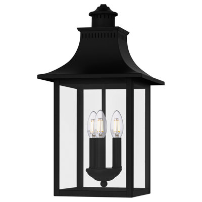 Saburo 3-Light Mystic Black Mini Pendant Light