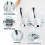 Porte-brosse à dents mural double avec gobelet-1181239584