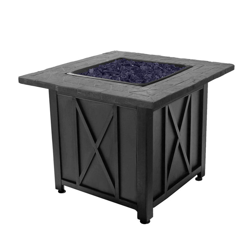 Rectangle Steel Propane Smokeless Fire Pit