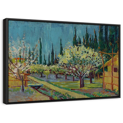 «Orchard Borded By Cypresses Wall Art»