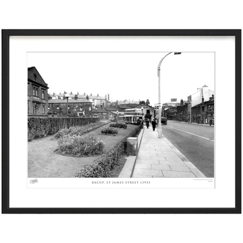 Bacup, St James Street C1955 by Francis Frith - Single Picture Frame Print, 45cm H x 60cm W x 2.3cm D