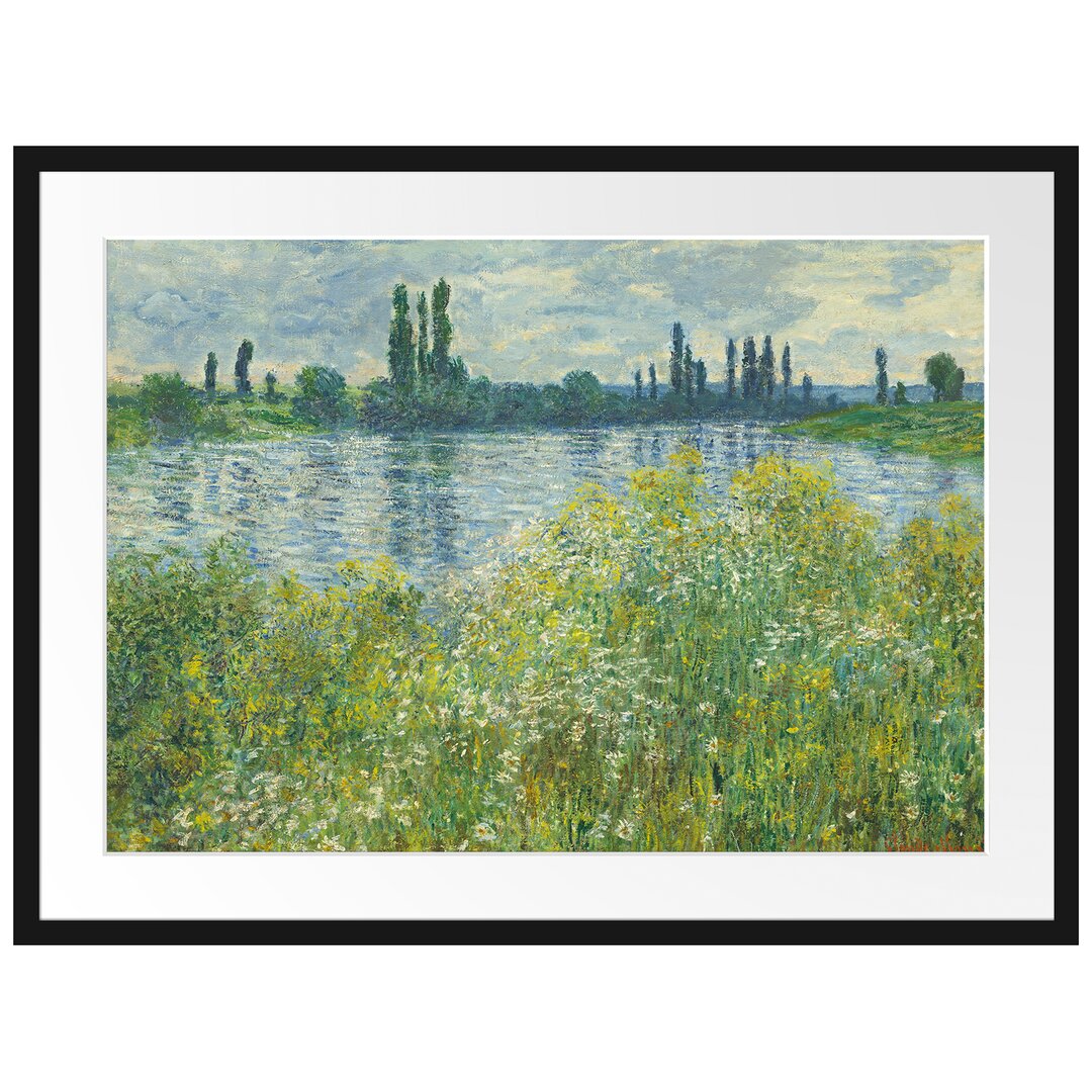 Gerahmter Kunstdruck Île Aux Fleurs Near Vétheuil von Claude Monet