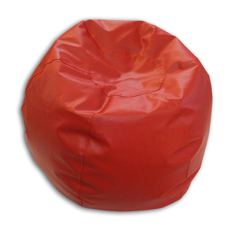 Fauteuil à billes Vinly, Similicuir vinyle rouge