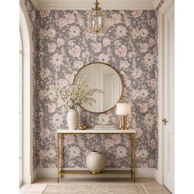 Hartline Peel & Stick Floral Roll