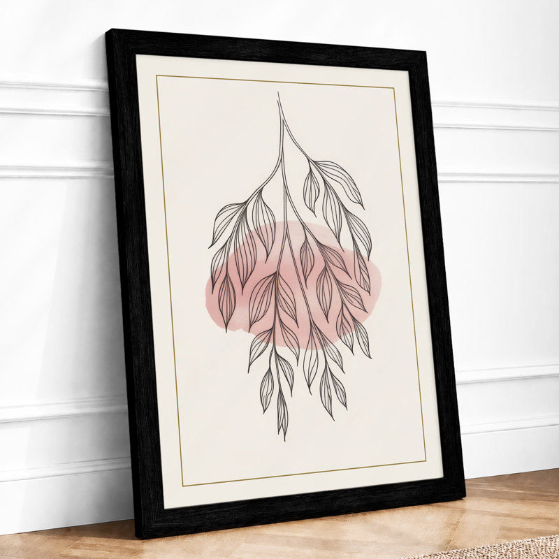 Drooping Botanica Botanical - Print, A1 - 84.1 x 59.4 cm, Black