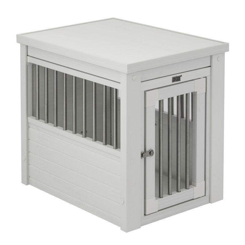 Southwick ECOFLEX Furniture-Style Dog Crate, Small (22" H x 18.1" W x 23.6" D), Antique White