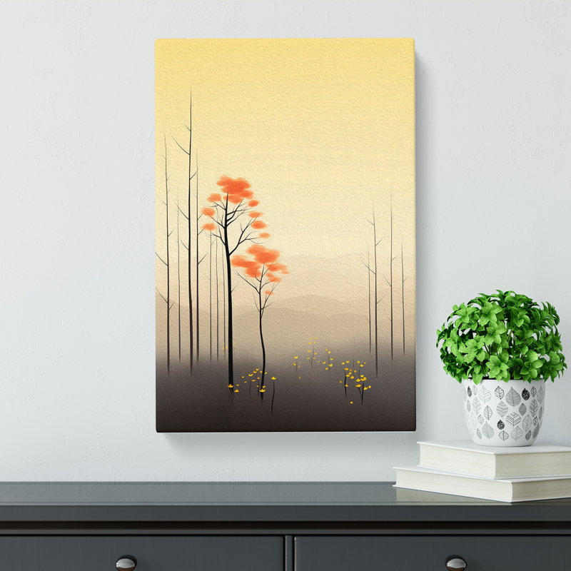Spring Forest Minimalism No.2 - No Frame Print, 60cm H x 40cm W x 3cm D
