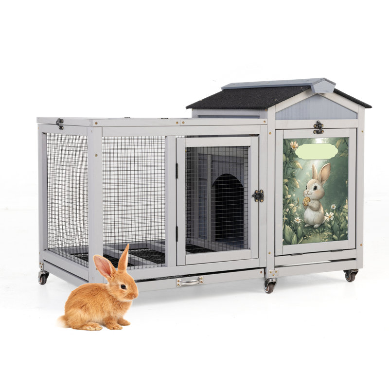 Cage à lapin en bois