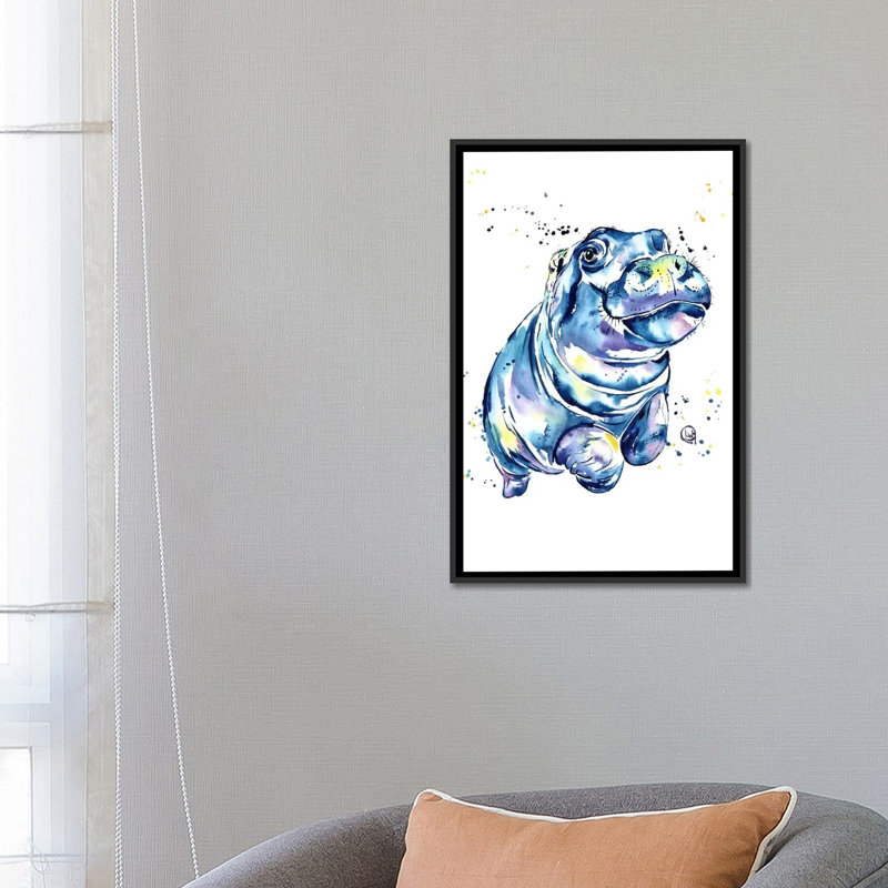 « grace », impression sur toile tendue, H 26 po x l 18 po x P 1,5 po, Toile avec cadre noir, Pas de tapis