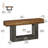 63" Console Table, Farmhouse Entryway Table, Narrow Wood Sofa Table for Living Room, Foyer-555772473