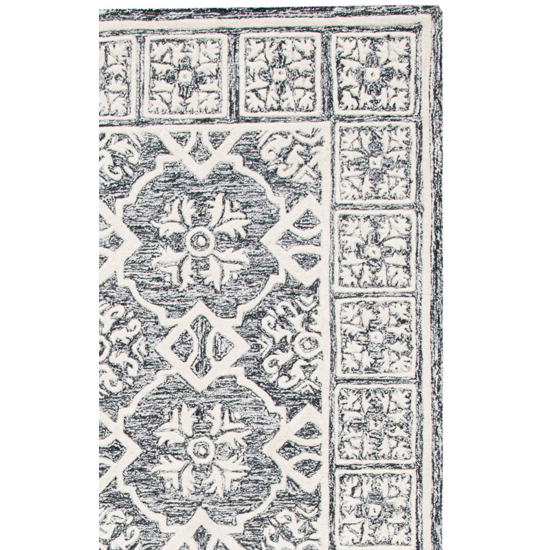 Ellmer Hand Tufted Wool And Cotton With Latex Oriental Rug, Runner 2'3" x 9'
