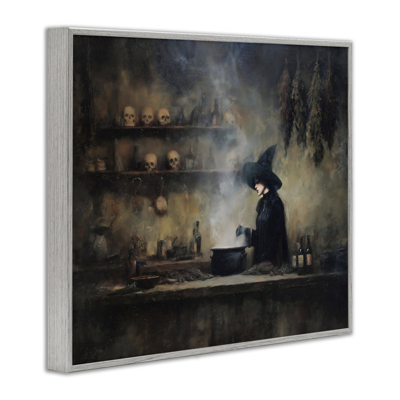 «Witch's Cauldron Brew», dessin par Arlington Prints, H 16 po x l 20 po, Estampe numérique Farmhouse